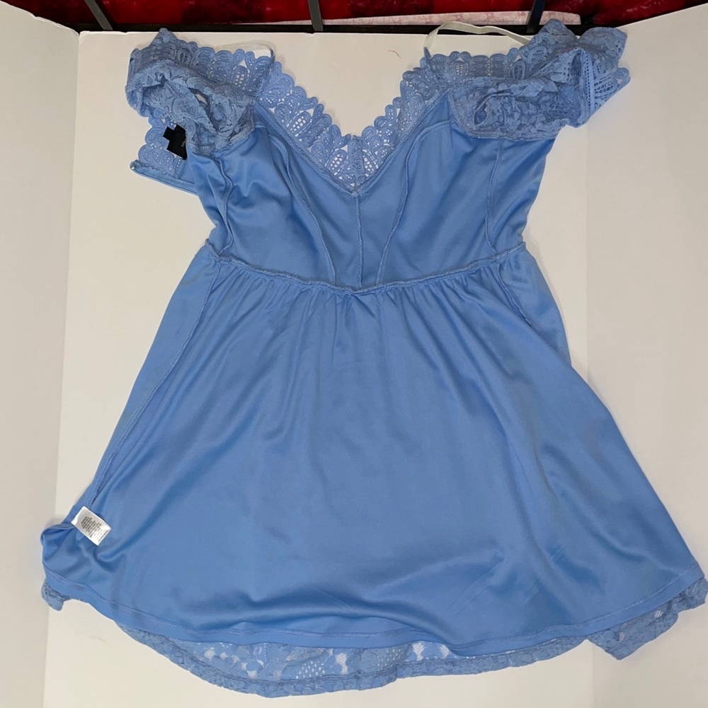 Jr.Small PRINCESS CINDERELLA Disney Zara Pale Blue Lace Off-Shoulder Dress - Picture 17 of 17